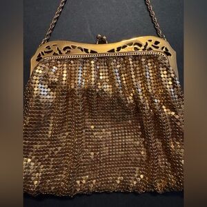 Glamorous Gold Chain Mesh Clutch